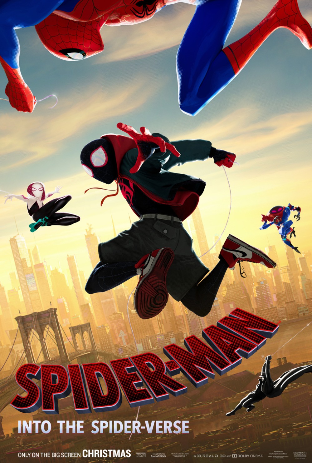 Spiderman Into The Spiderverse poster